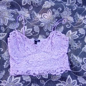 4 Express Lace Crop Tops Bundle
